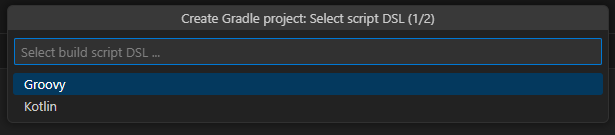 Select build script DSL