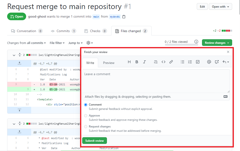 using github
